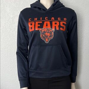 Chicago Bears Youth Medium Hoodie NFL Team Apparel Navy Orange Football